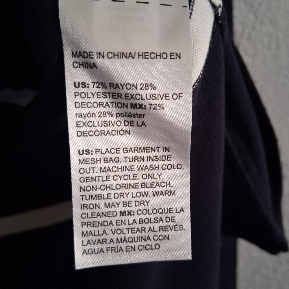 Chico's NWT  Ember Stripe Floral Embroidered Popover V Neck Sweater 4/XXL - Picture 4 of 6